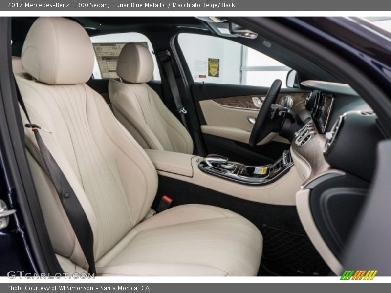 Lunar Blue Metallic / Macchiato Beige/Black 2017 Mercedes-Benz E 300 Sedan
