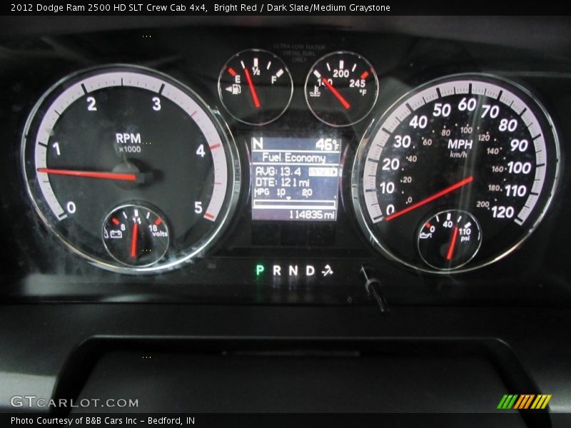 Bright Red / Dark Slate/Medium Graystone 2012 Dodge Ram 2500 HD SLT Crew Cab 4x4