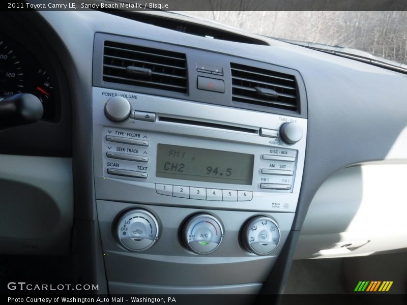 Sandy Beach Metallic / Bisque 2011 Toyota Camry LE