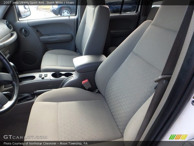 Stone White / Khaki 2007 Jeep Liberty Sport 4x4