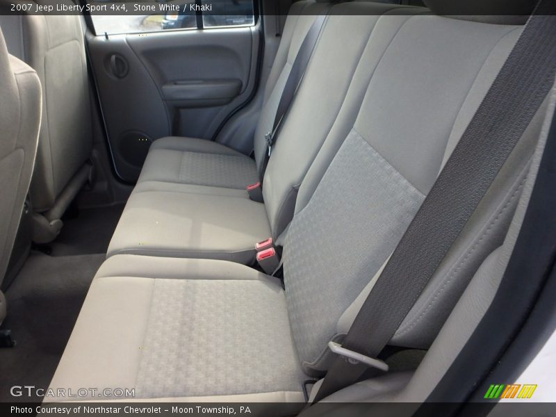Stone White / Khaki 2007 Jeep Liberty Sport 4x4