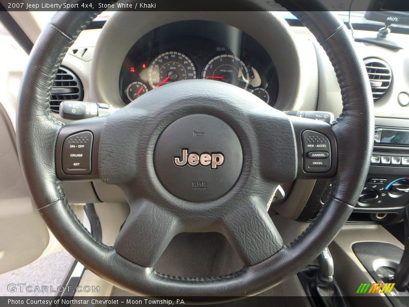 Stone White / Khaki 2007 Jeep Liberty Sport 4x4