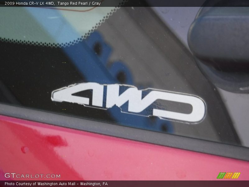 Tango Red Pearl / Gray 2009 Honda CR-V LX 4WD