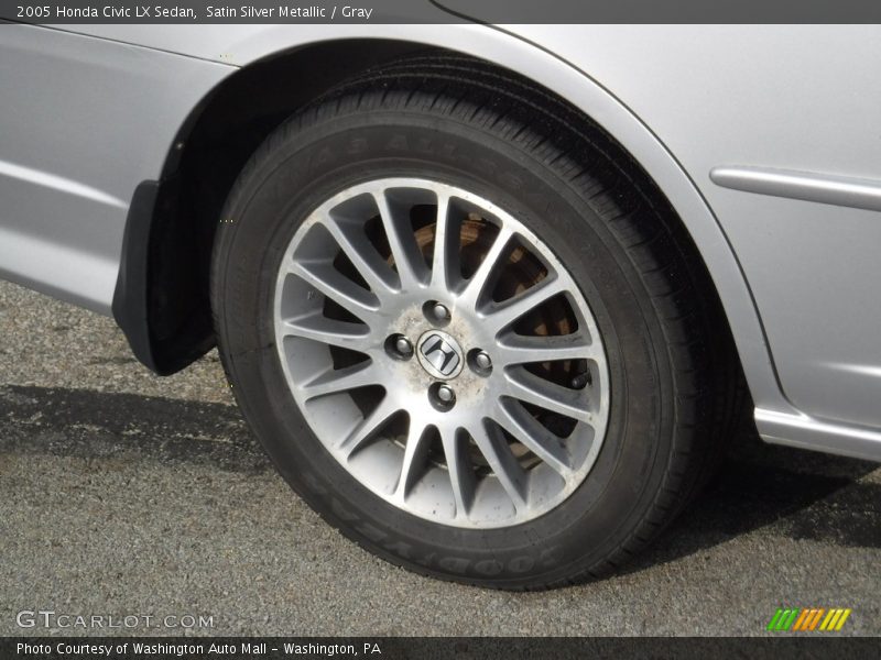 Satin Silver Metallic / Gray 2005 Honda Civic LX Sedan