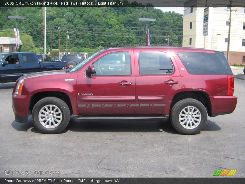 Red Jewel Tintcoat / Light Titanium 2009 GMC Yukon Hybrid 4x4