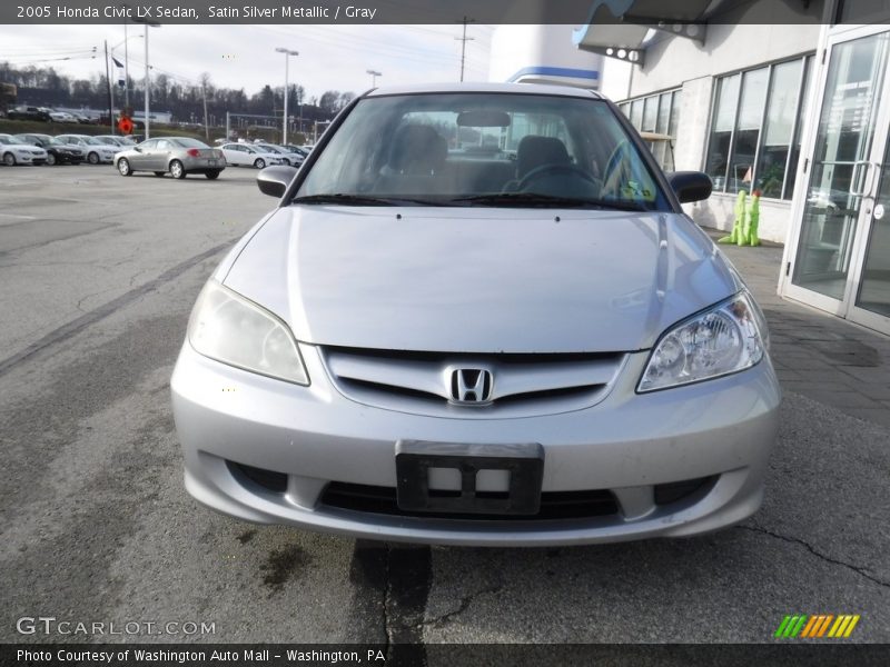 Satin Silver Metallic / Gray 2005 Honda Civic LX Sedan