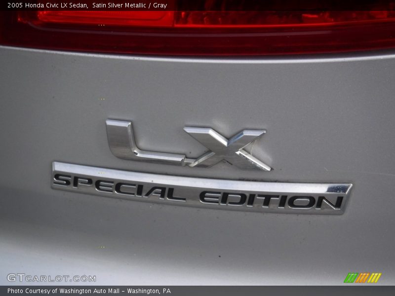 Satin Silver Metallic / Gray 2005 Honda Civic LX Sedan