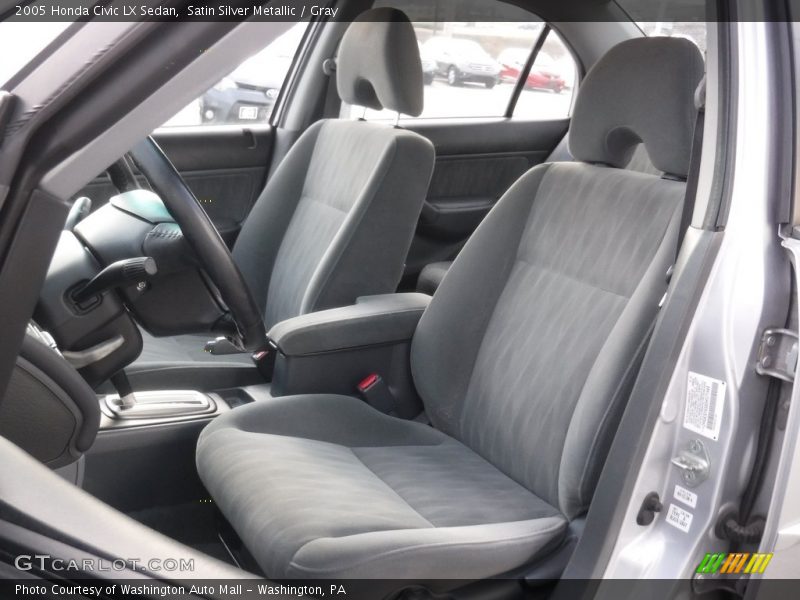 Satin Silver Metallic / Gray 2005 Honda Civic LX Sedan