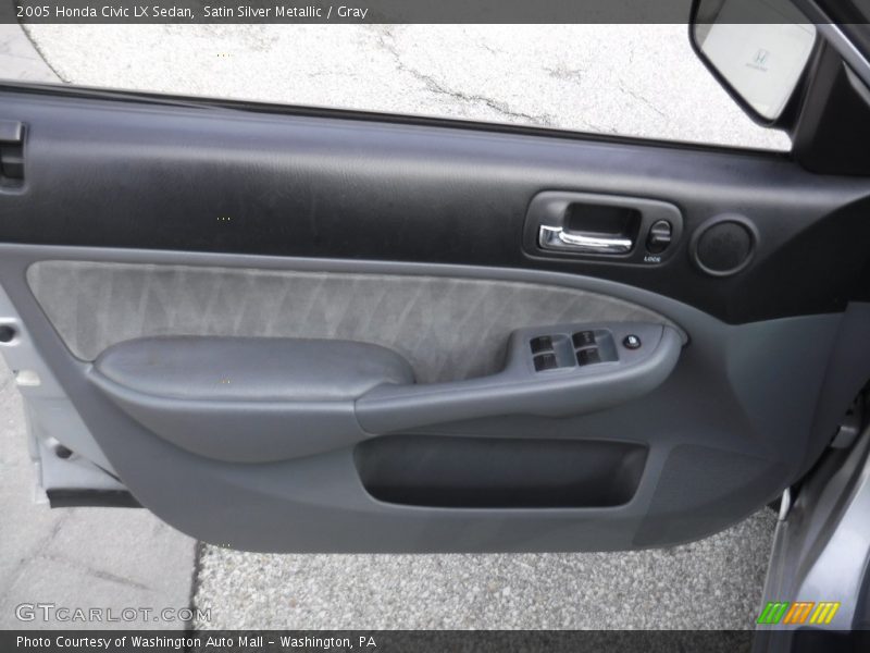 Satin Silver Metallic / Gray 2005 Honda Civic LX Sedan