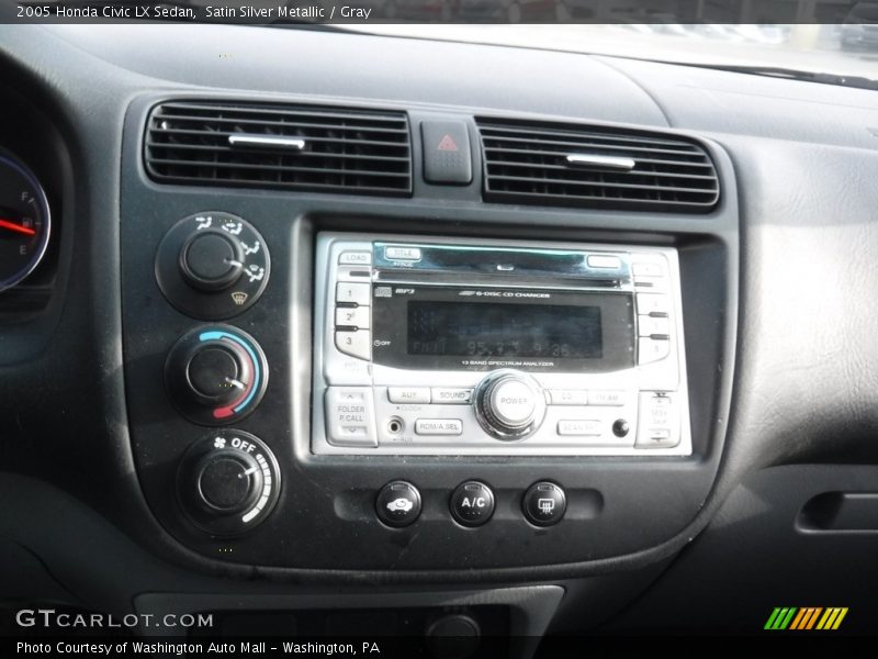 Satin Silver Metallic / Gray 2005 Honda Civic LX Sedan