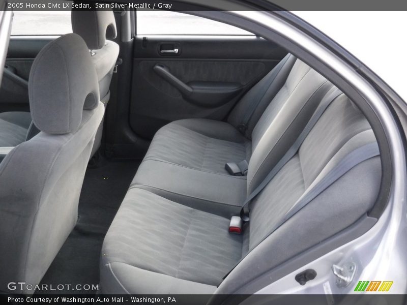 Satin Silver Metallic / Gray 2005 Honda Civic LX Sedan