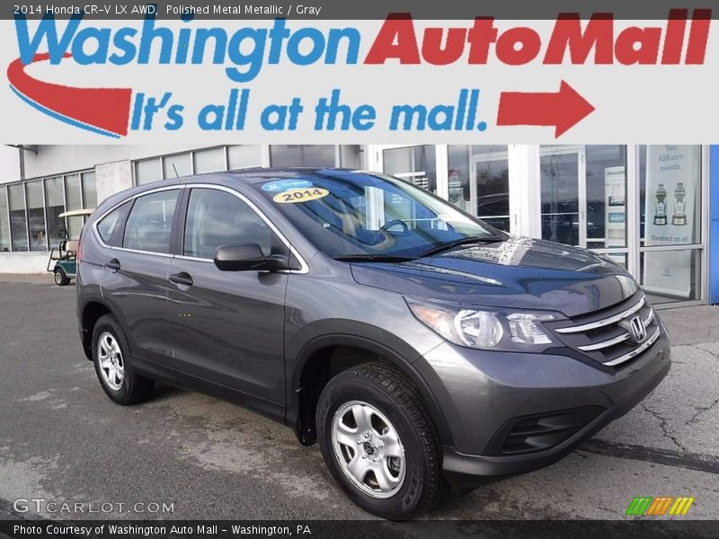 Polished Metal Metallic / Gray 2014 Honda CR-V LX AWD