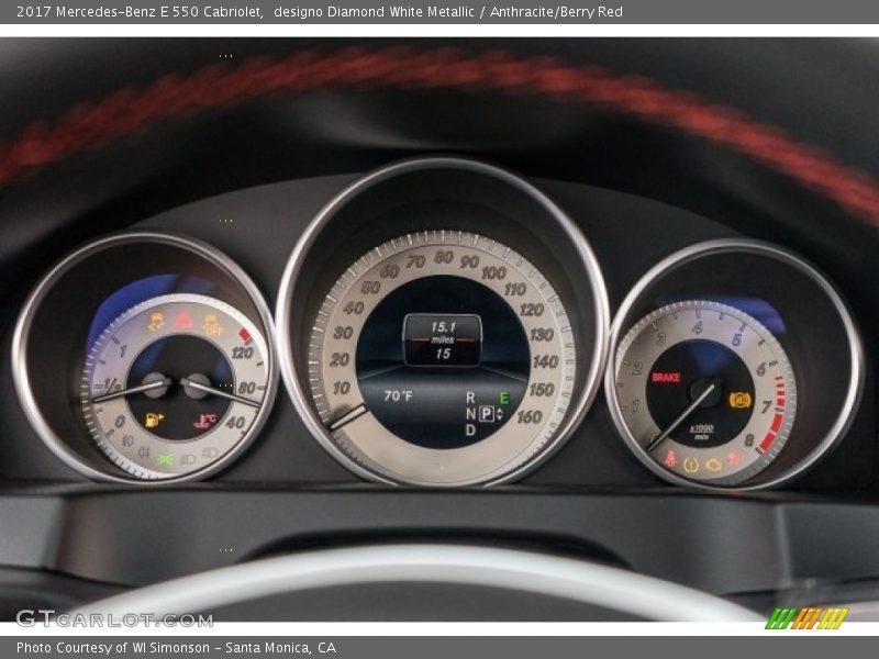  2017 E 550 Cabriolet 550 Cabriolet Gauges