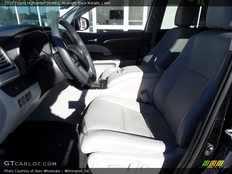 Midnight Black Metallic / Ash 2016 Toyota Highlander Limited