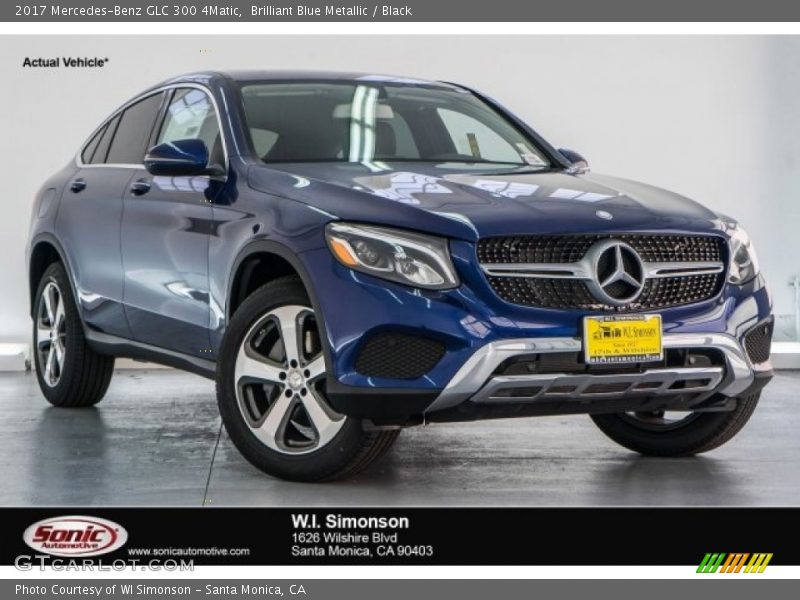 Brilliant Blue Metallic / Black 2017 Mercedes-Benz GLC 300 4Matic