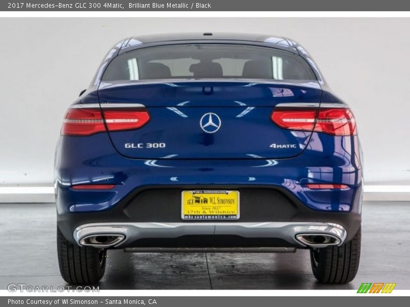 Brilliant Blue Metallic / Black 2017 Mercedes-Benz GLC 300 4Matic