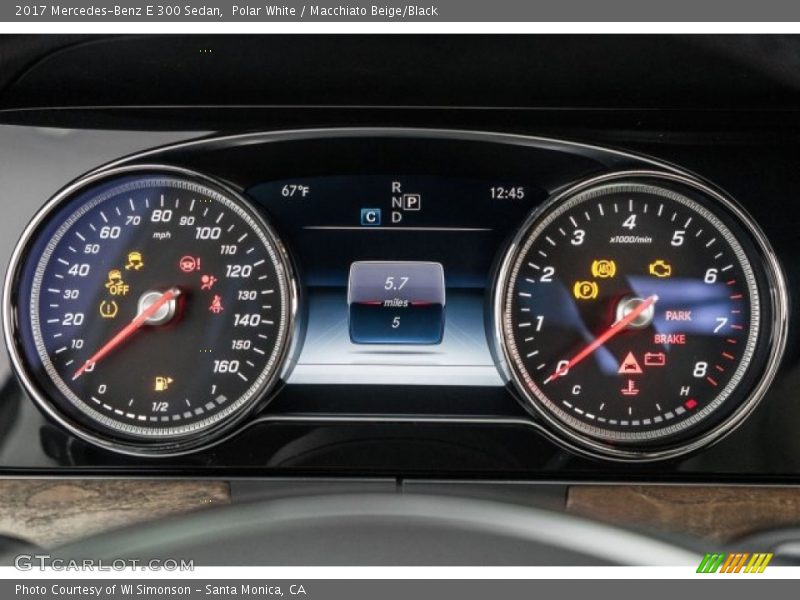 Polar White / Macchiato Beige/Black 2017 Mercedes-Benz E 300 Sedan