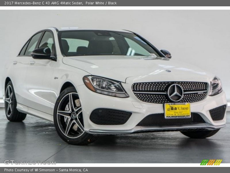 Polar White / Black 2017 Mercedes-Benz C 43 AMG 4Matic Sedan