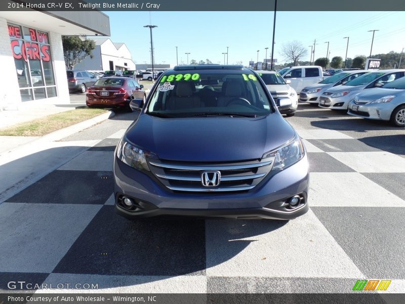 Twilight Blue Metallic / Gray 2014 Honda CR-V EX