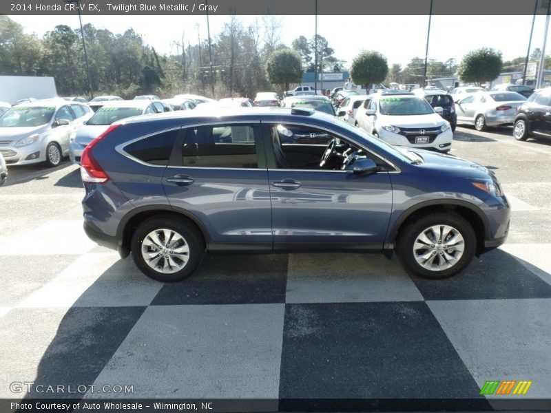 Twilight Blue Metallic / Gray 2014 Honda CR-V EX