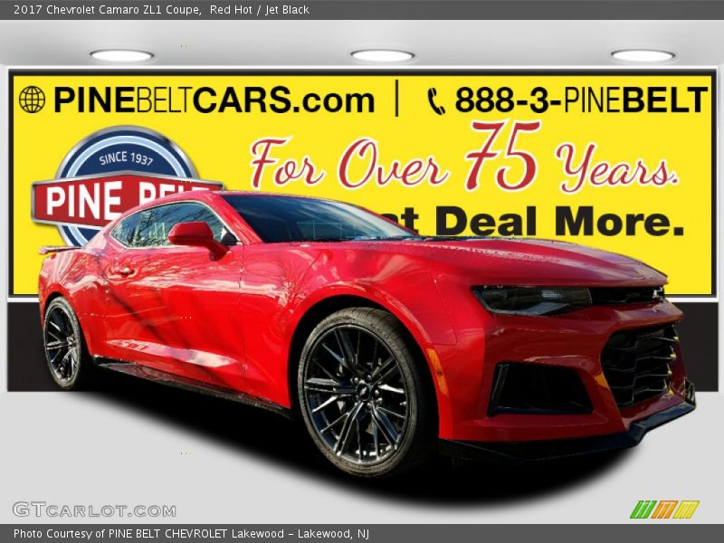 Red Hot / Jet Black 2017 Chevrolet Camaro ZL1 Coupe