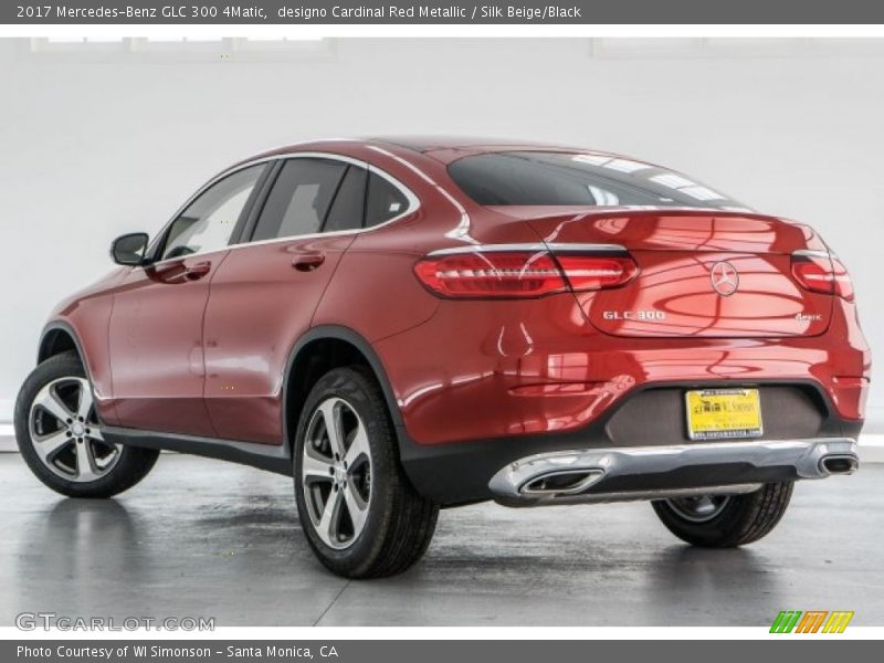 designo Cardinal Red Metallic / Silk Beige/Black 2017 Mercedes-Benz GLC 300 4Matic