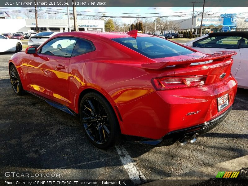 Red Hot / Jet Black 2017 Chevrolet Camaro ZL1 Coupe