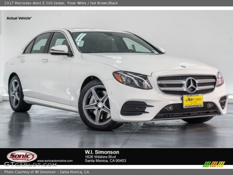 Polar White / Nut Brown/Black 2017 Mercedes-Benz E 300 Sedan