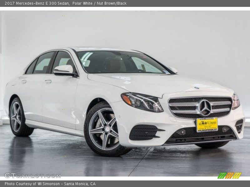 Polar White / Nut Brown/Black 2017 Mercedes-Benz E 300 Sedan