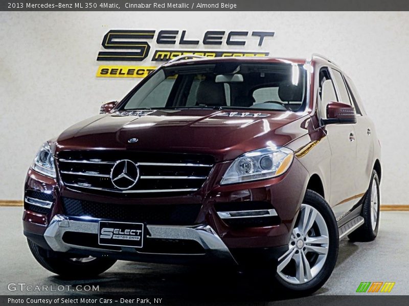Cinnabar Red Metallic / Almond Beige 2013 Mercedes-Benz ML 350 4Matic