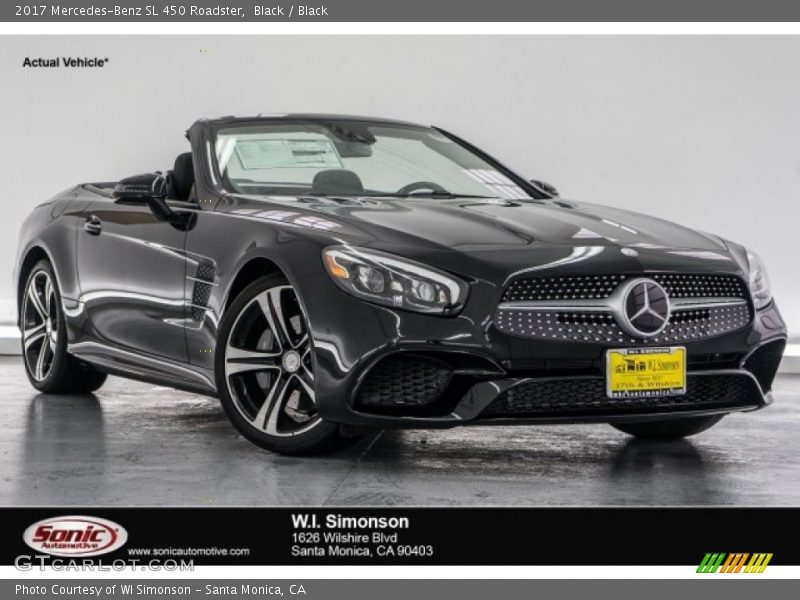 Black / Black 2017 Mercedes-Benz SL 450 Roadster