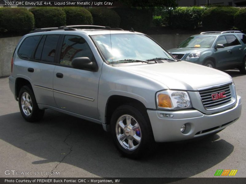 Liquid Silver Metallic / Light Gray 2007 GMC Envoy SLE 4x4