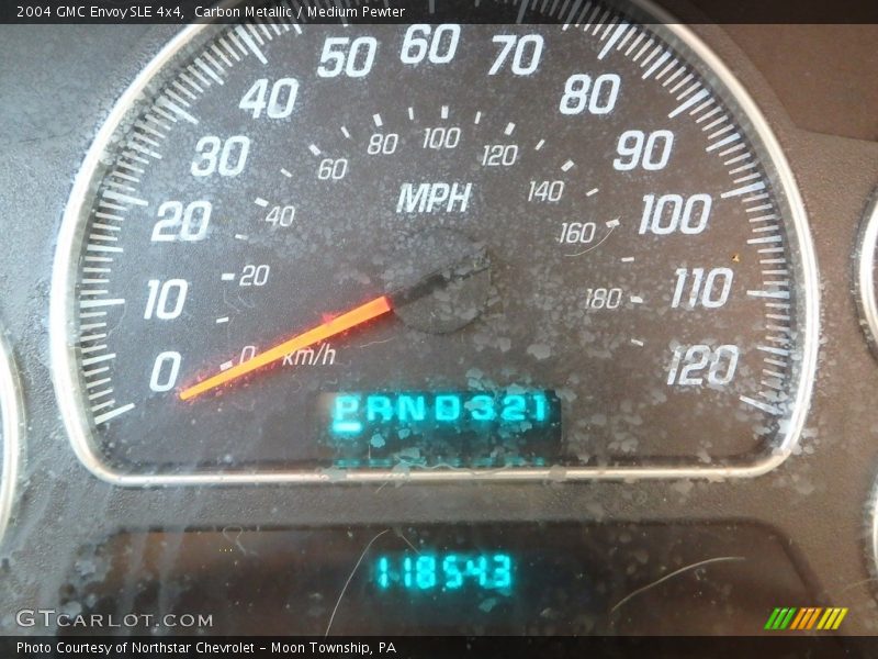 Carbon Metallic / Medium Pewter 2004 GMC Envoy SLE 4x4