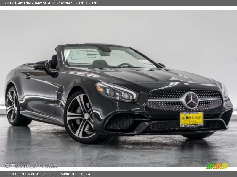 Black / Black 2017 Mercedes-Benz SL 450 Roadster