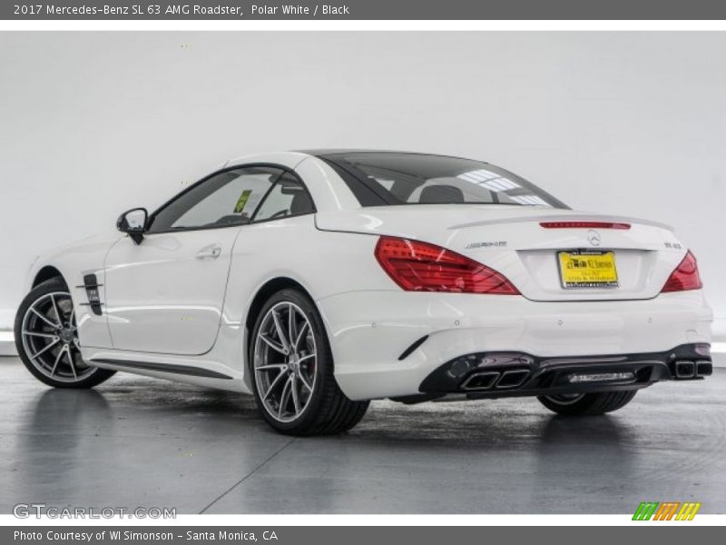 Polar White / Black 2017 Mercedes-Benz SL 63 AMG Roadster