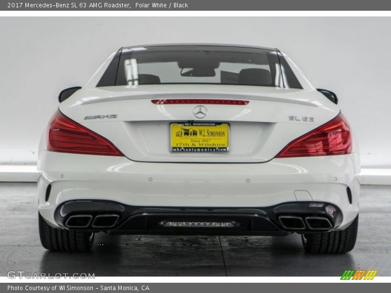 Polar White / Black 2017 Mercedes-Benz SL 63 AMG Roadster