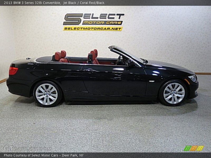 Jet Black / Coral Red/Black 2013 BMW 3 Series 328i Convertible