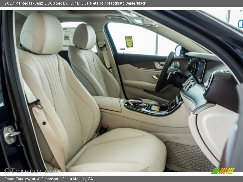Lunar Blue Metallic / Macchiato Beige/Black 2017 Mercedes-Benz E 300 Sedan