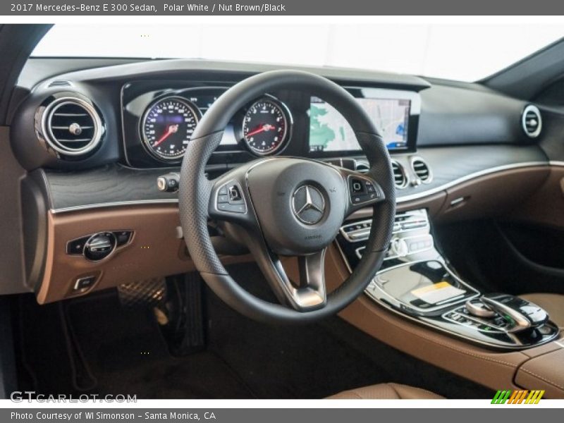 Polar White / Nut Brown/Black 2017 Mercedes-Benz E 300 Sedan