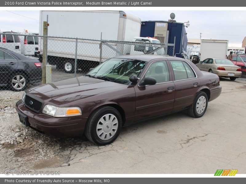 Front 3/4 View of 2010 Crown Victoria Police Interceptor