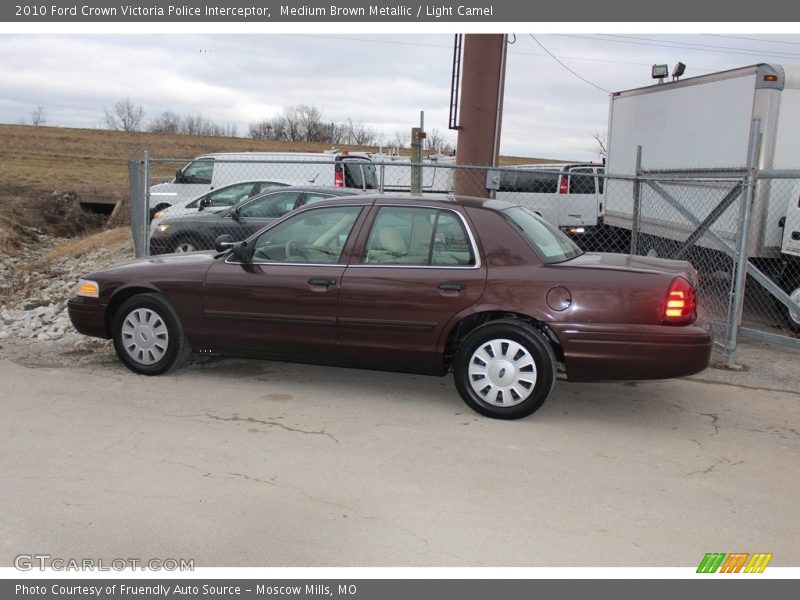 Medium Brown Metallic / Light Camel 2010 Ford Crown Victoria Police Interceptor