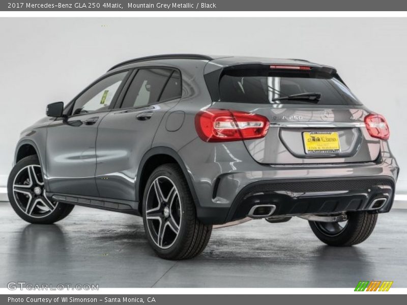 Mountain Grey Metallic / Black 2017 Mercedes-Benz GLA 250 4Matic