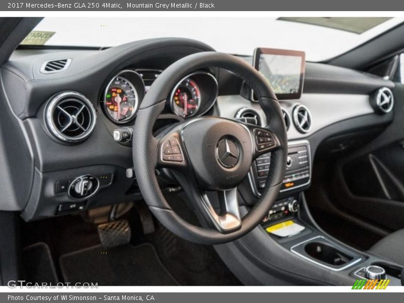 Mountain Grey Metallic / Black 2017 Mercedes-Benz GLA 250 4Matic