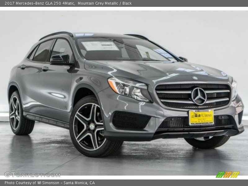 Mountain Grey Metallic / Black 2017 Mercedes-Benz GLA 250 4Matic