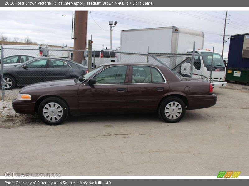 Medium Brown Metallic / Light Camel 2010 Ford Crown Victoria Police Interceptor