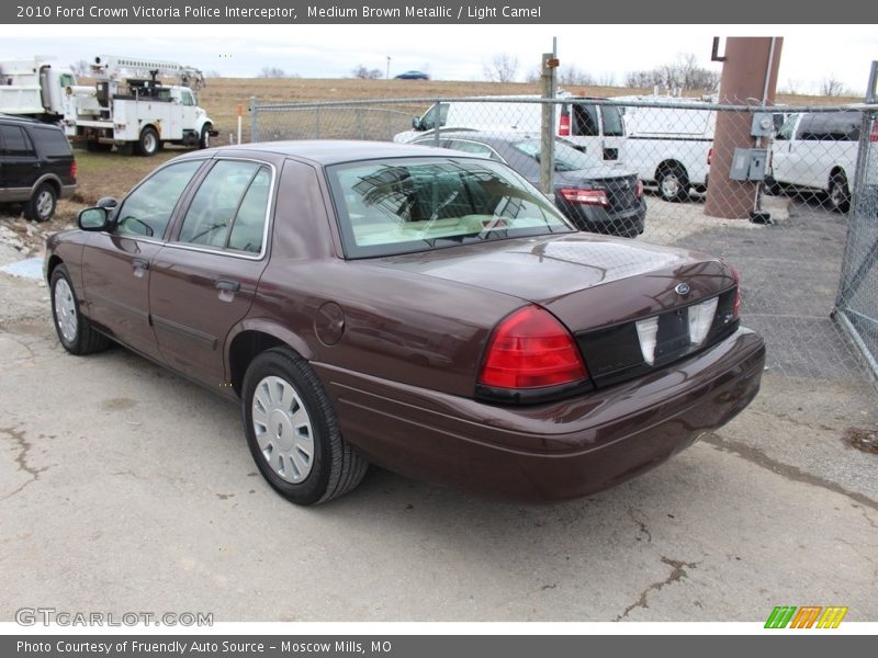 Medium Brown Metallic / Light Camel 2010 Ford Crown Victoria Police Interceptor