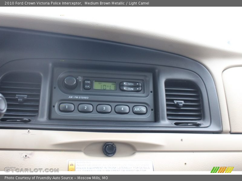 Medium Brown Metallic / Light Camel 2010 Ford Crown Victoria Police Interceptor