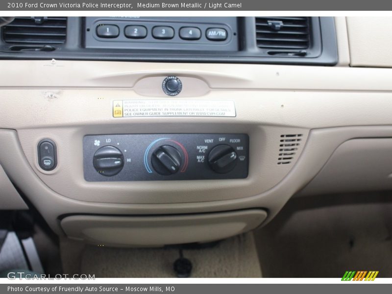 Medium Brown Metallic / Light Camel 2010 Ford Crown Victoria Police Interceptor