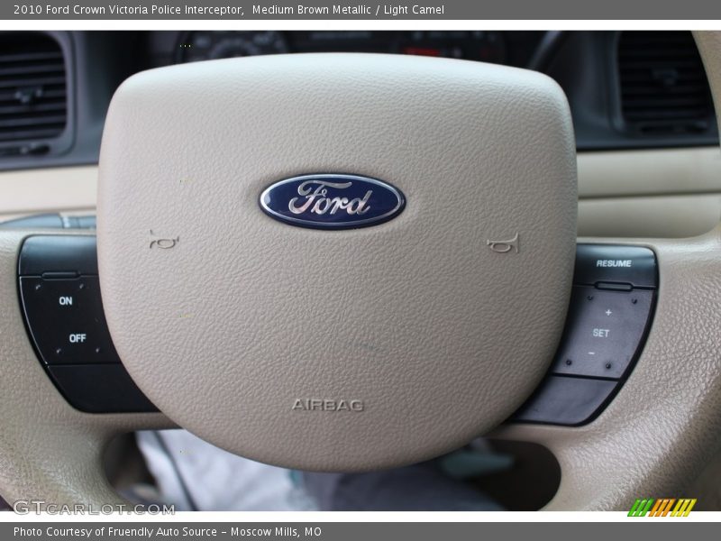 Medium Brown Metallic / Light Camel 2010 Ford Crown Victoria Police Interceptor