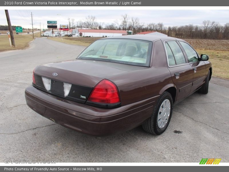 Medium Brown Metallic / Light Camel 2010 Ford Crown Victoria Police Interceptor
